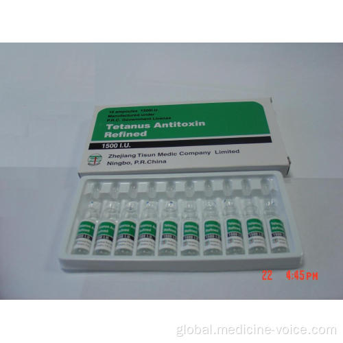 Equine Tetanus Antitoxin GMP Tetanus Antitoxin Injection 1500IU Supplier